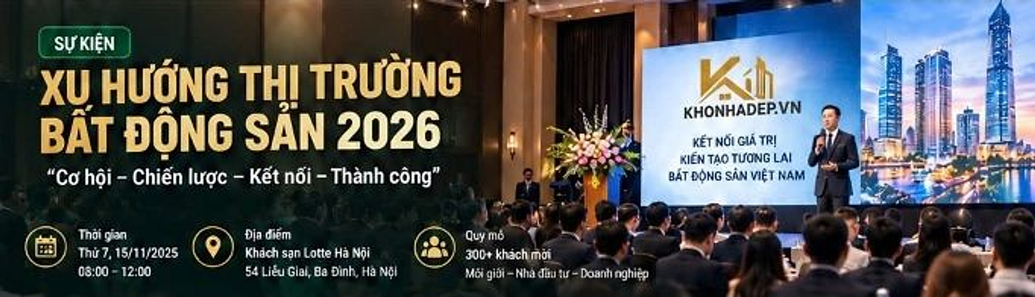 Sự kiện xu hướng thị trường bất động sản 2026 - Kho Nhà Đẹp