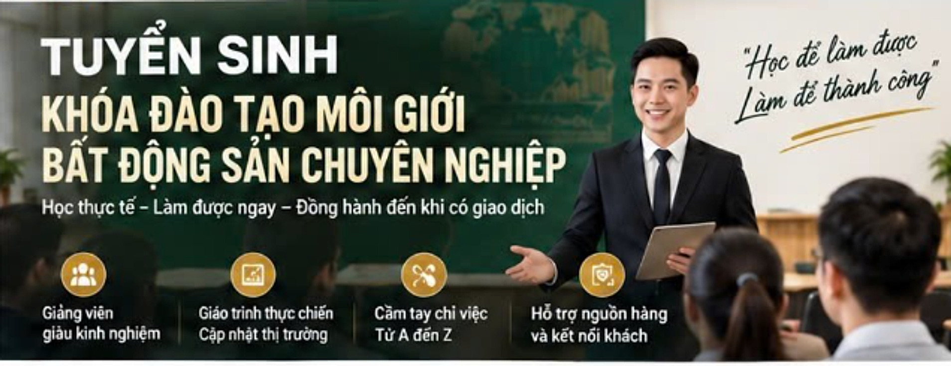 Tuyển sinh khóa đào tạo môi giới bất động sản chuyên nghiệp - Kho Nhà Đẹp